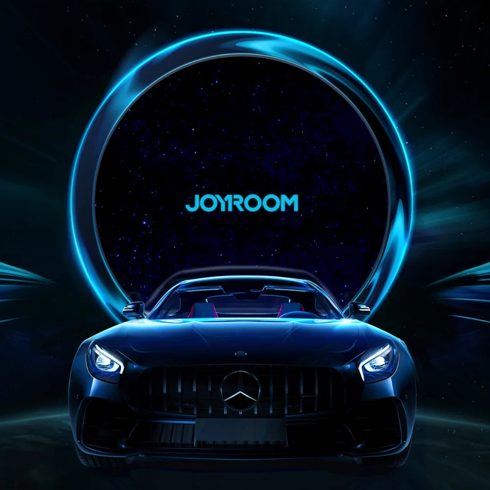 Joyroom car phone holder with 15W Qi inductive charger (MagSafe compatible) for air vent, silver (JR-ZS291)eng