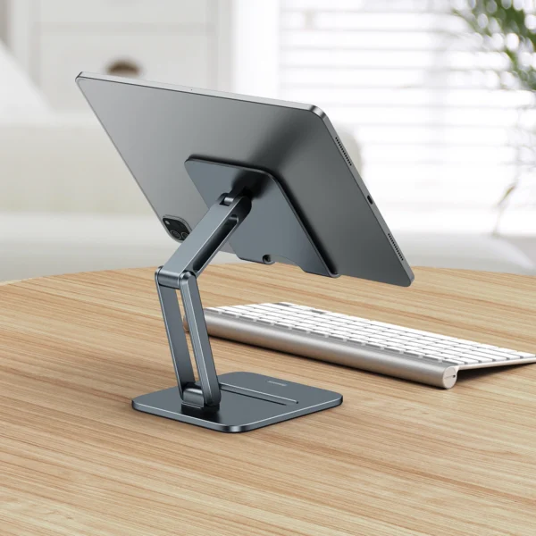 Baseus Desktop Biaxial Foldable metal tablet stand gray (LUSZ000113)eng