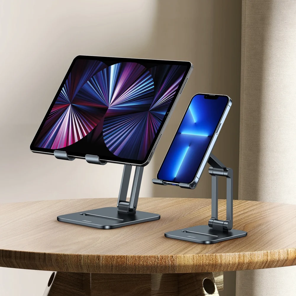 Baseus Desktop Biaxial Foldable metal tablet stand gray (LUSZ000113)eng