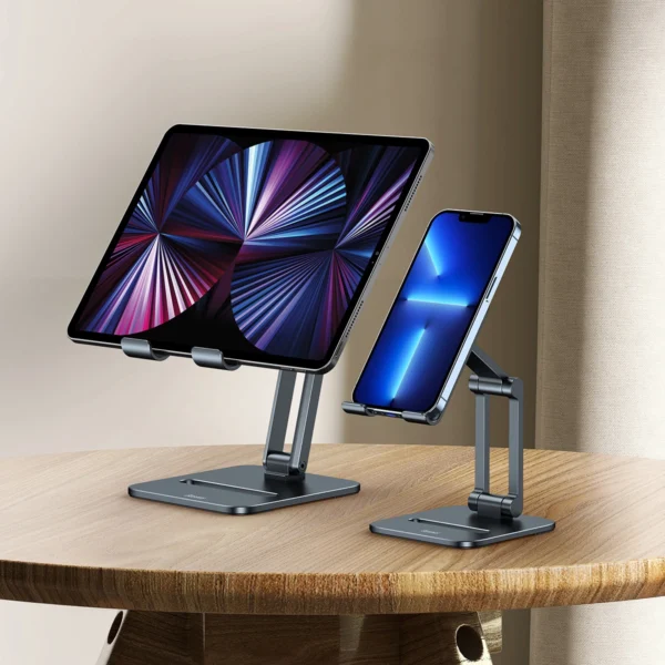 Baseus Desktop Biaxial Foldable metal tablet stand gray (LUSZ000113)eng