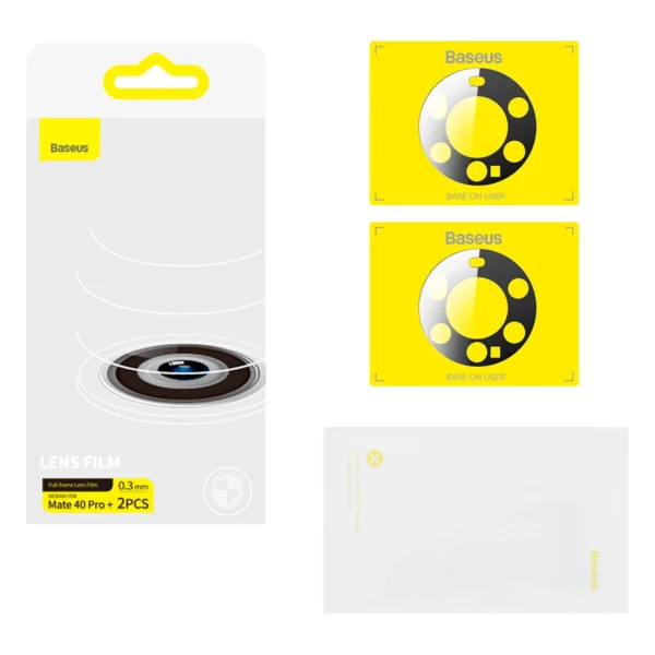 Baseus Huawei Mate 40 Pro+ Camera Film 0.3mm (2pcs) transparent + cleaning kit (SGQK000602)eng