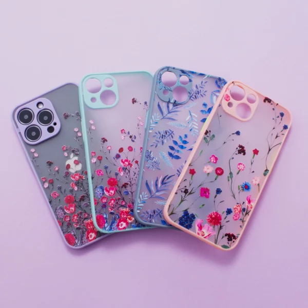 Design Case case for iPhone 13, blue flower covereng