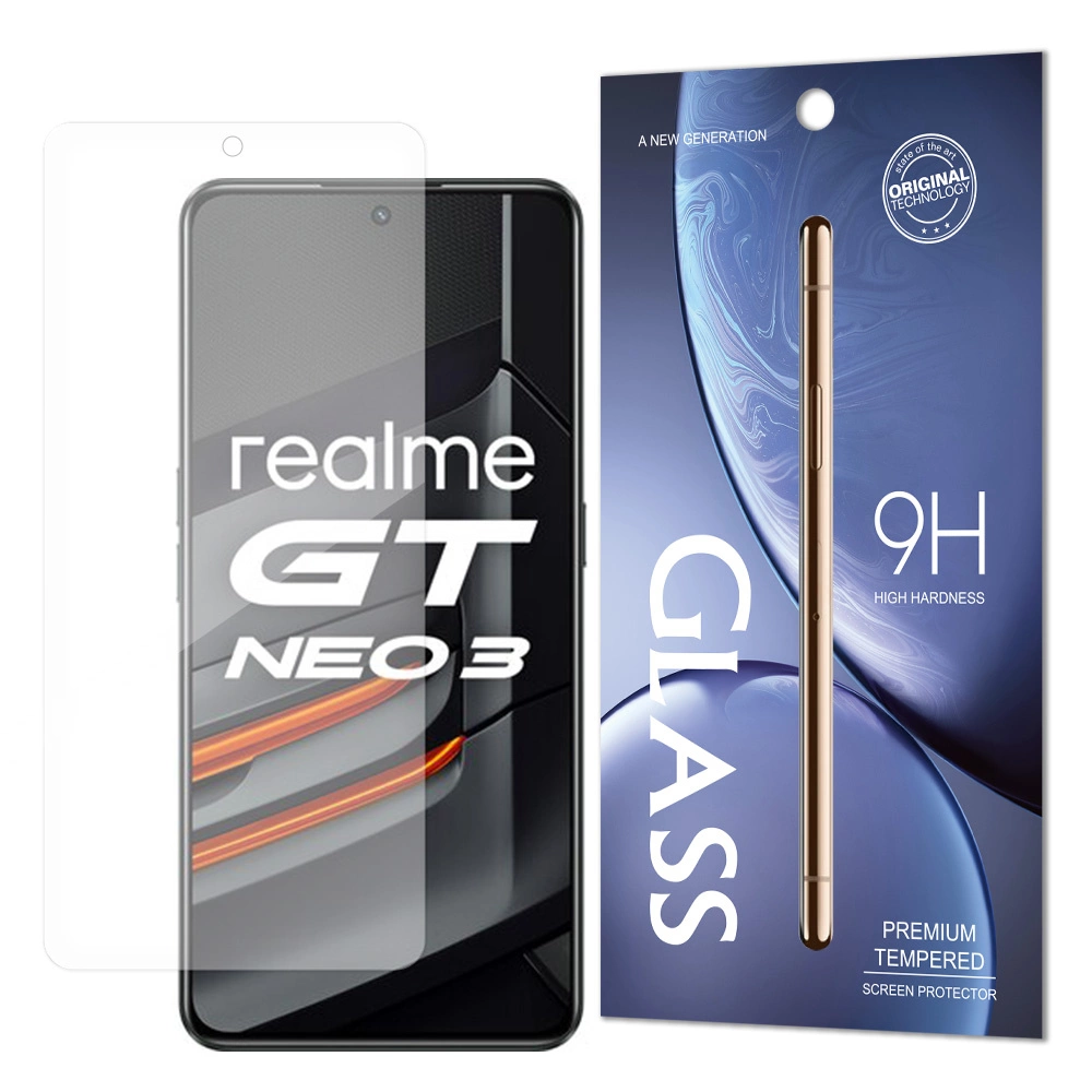 Tempered Glass 9H Tempered Glass Realme GT Neo 3 (packaging - envelope)eng