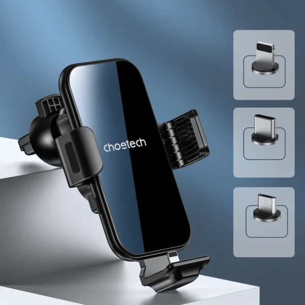Choetech induction charger with holder + magnetic tips black (T201-F)eng
