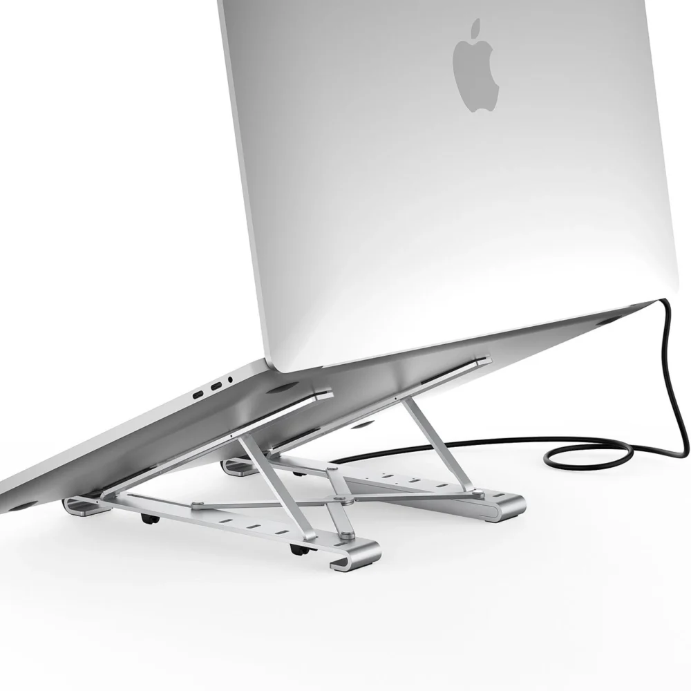 Choetech stand multifunctional station for laptop PD / USB-C HDMI (4K / 30Hz) / 2xUSB-A / 1xUSB-C / 1xSD / 1xTF black (HUB-M43)eng