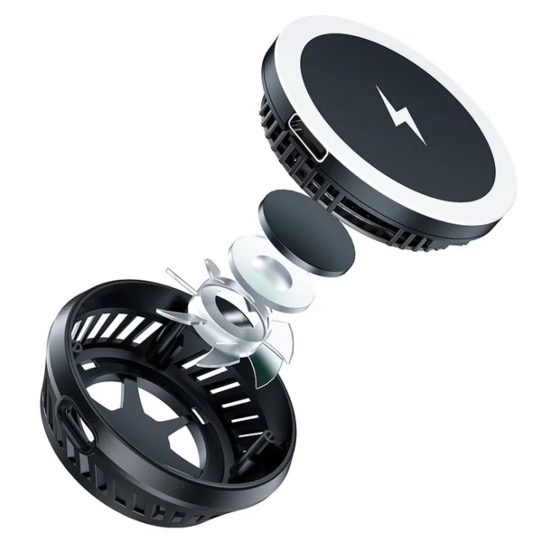 Acefast wireless induction charger with dark gray (E2) cooling systemeng