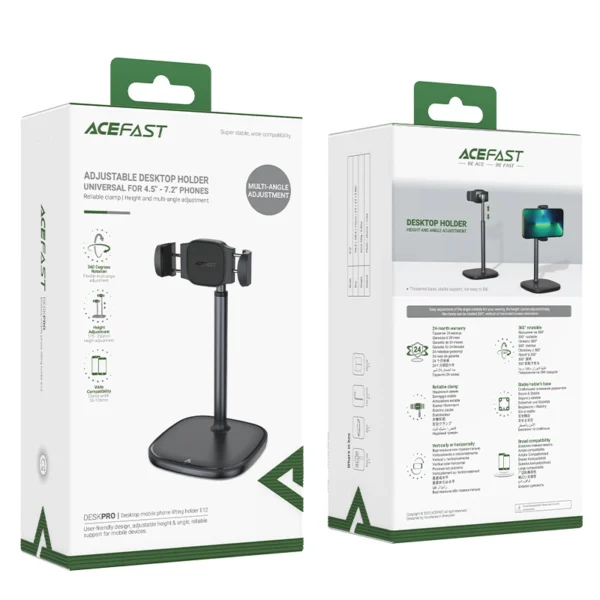 Acefast stand stand telescopic phone holder black (E12)eng