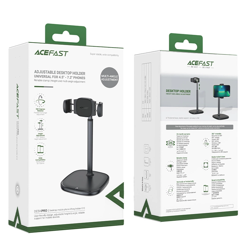 Acefast stand stand telescopic phone holder black (E12)eng