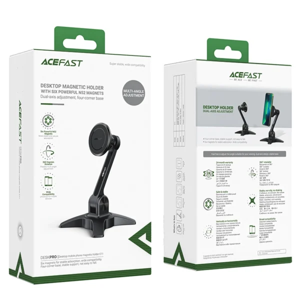 Acefast stand stand magnetic phone holder black (E11)eng