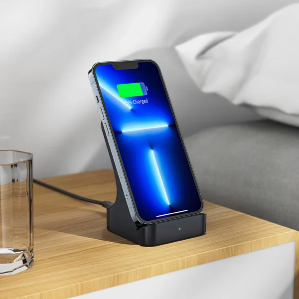 Acefast E14 wireless 15W inductive charger for iPhone - grayeng