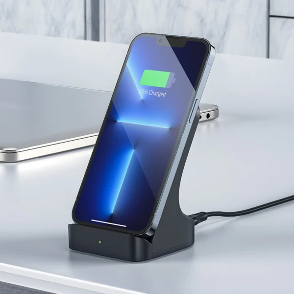 Acefast E14 wireless 15W inductive charger for iPhone - grayeng