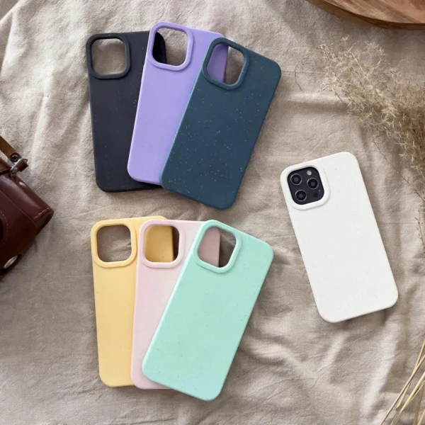 Eco Case case for iPhone 14 Plus silicone degradable cover purpleeng