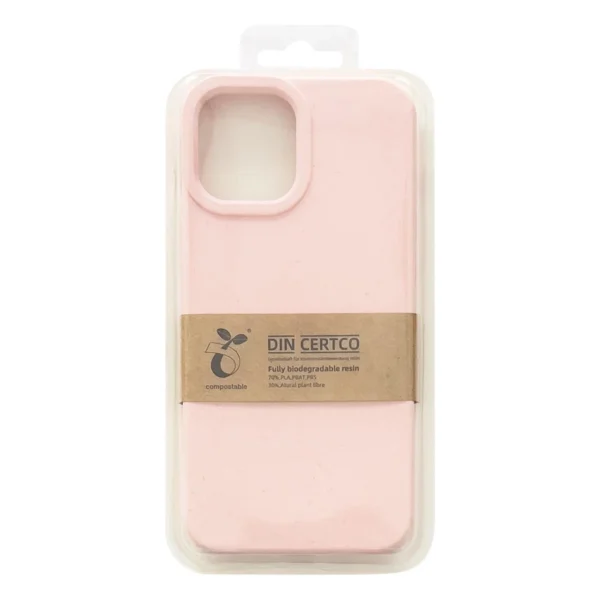 Eco Case case for iPhone 14 Pro silicone degradable cover pinkeng