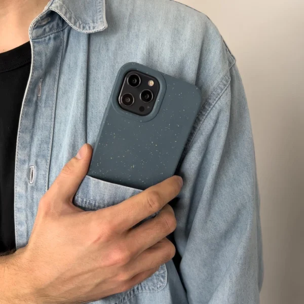 Eco Case case for iPhone 14 Pro silicone degradable cover pinkeng