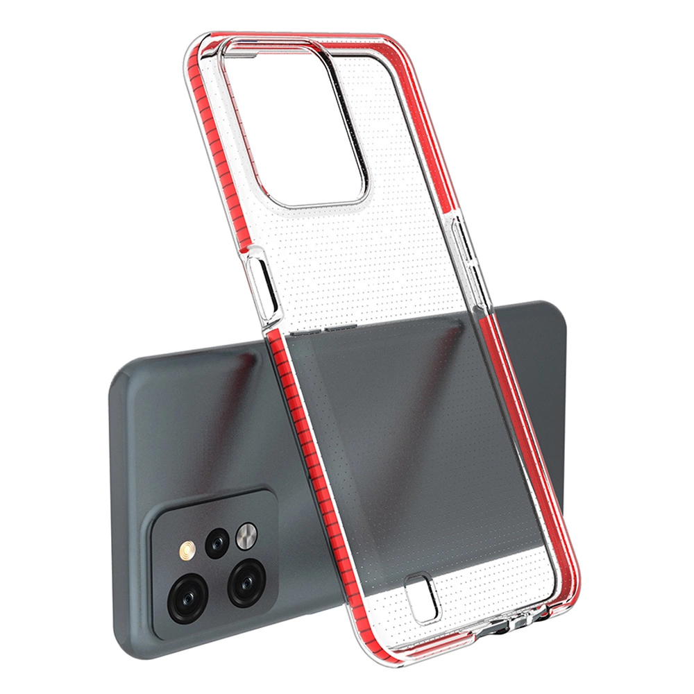 Spring Case for Realme C31 silicone case with a frame light pinkeng