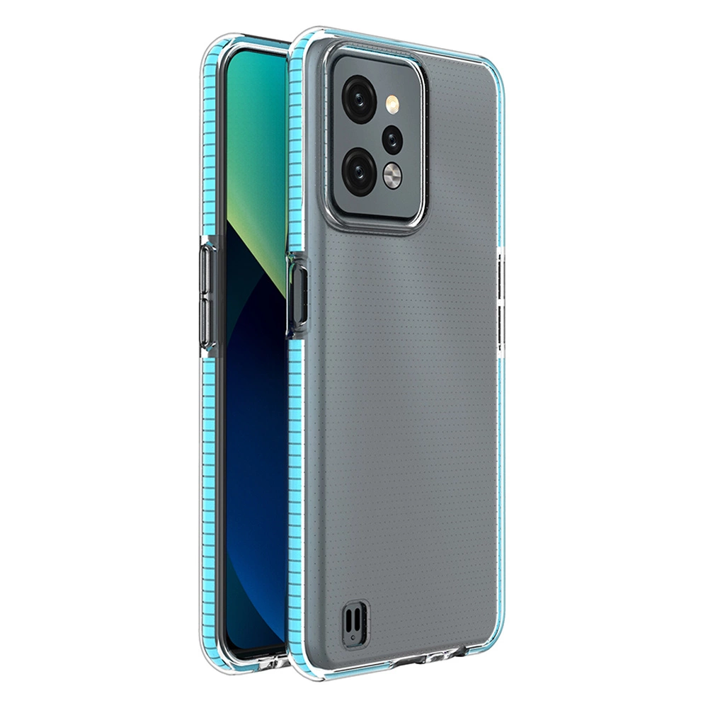 Spring Case for Realme C31 silicone cover with frame light blueeng
