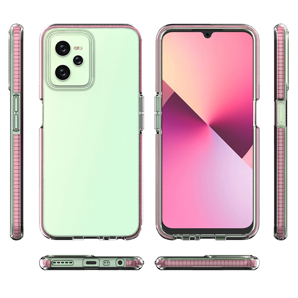 Spring Case case for Realme C35 silicone cover with frame blackeng