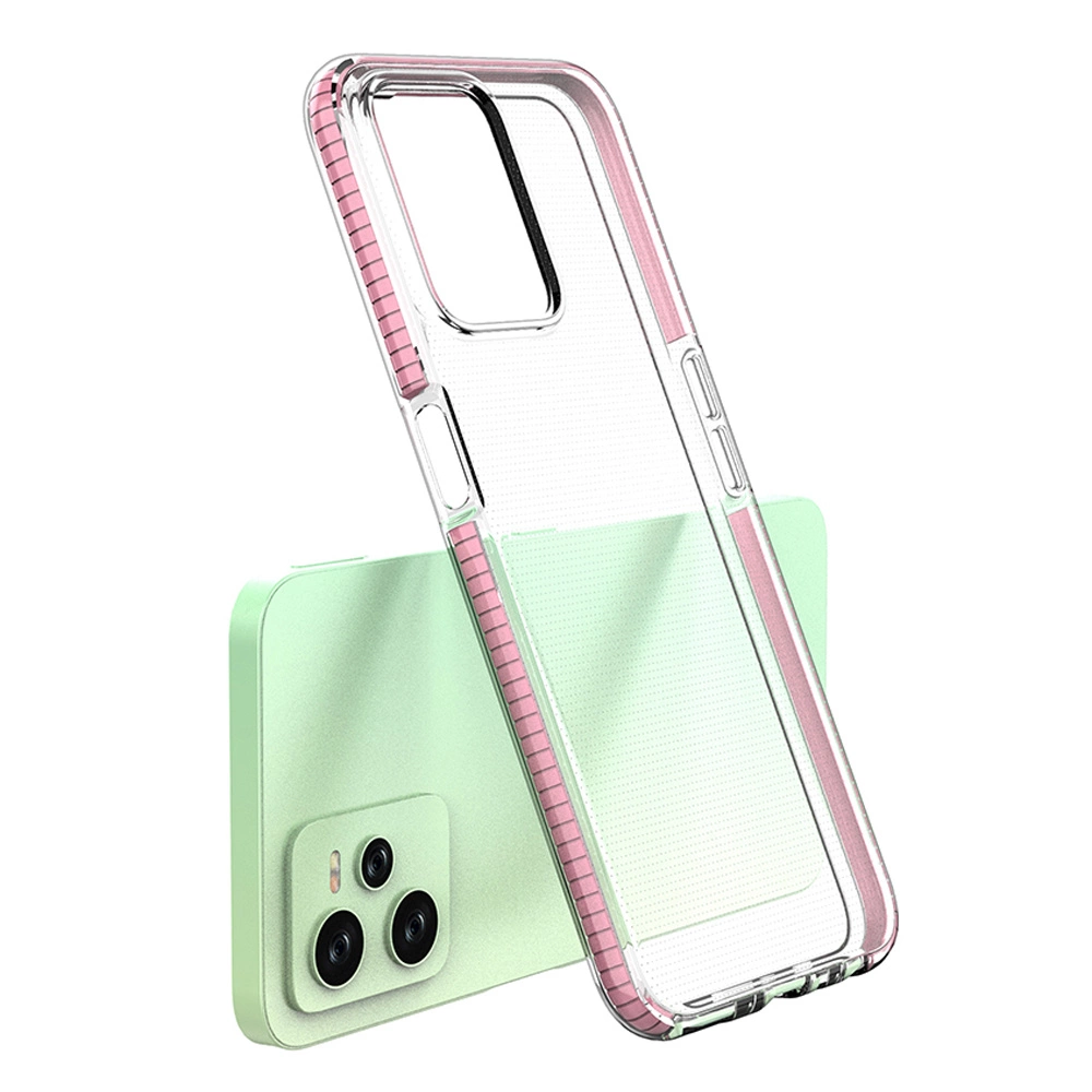 Spring Case case for Realme C35 silicone cover with frame blackeng
