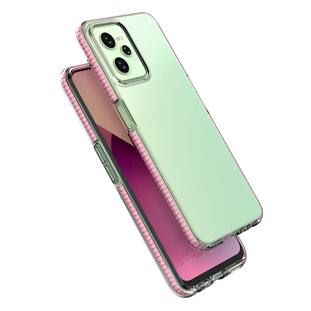 Spring Case case for Realme C35 silicone cover with frame blackeng