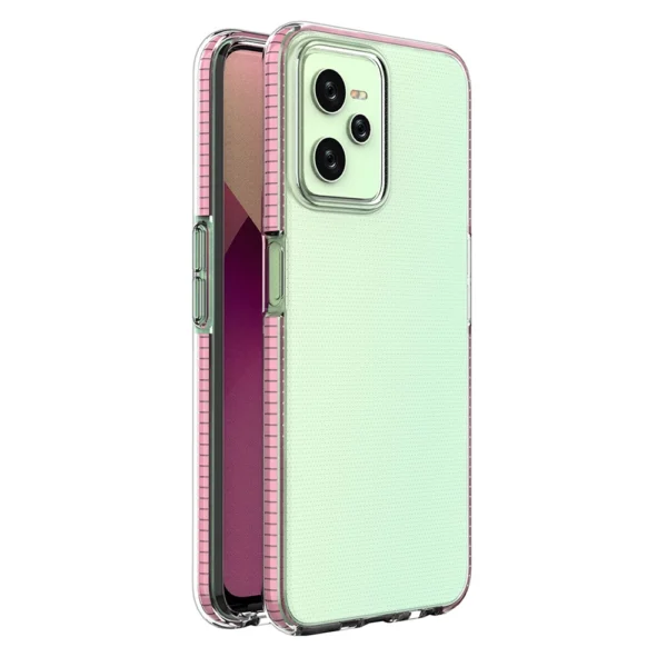Spring Case case for Realme C35 silicone cover with frame light pinkeng
