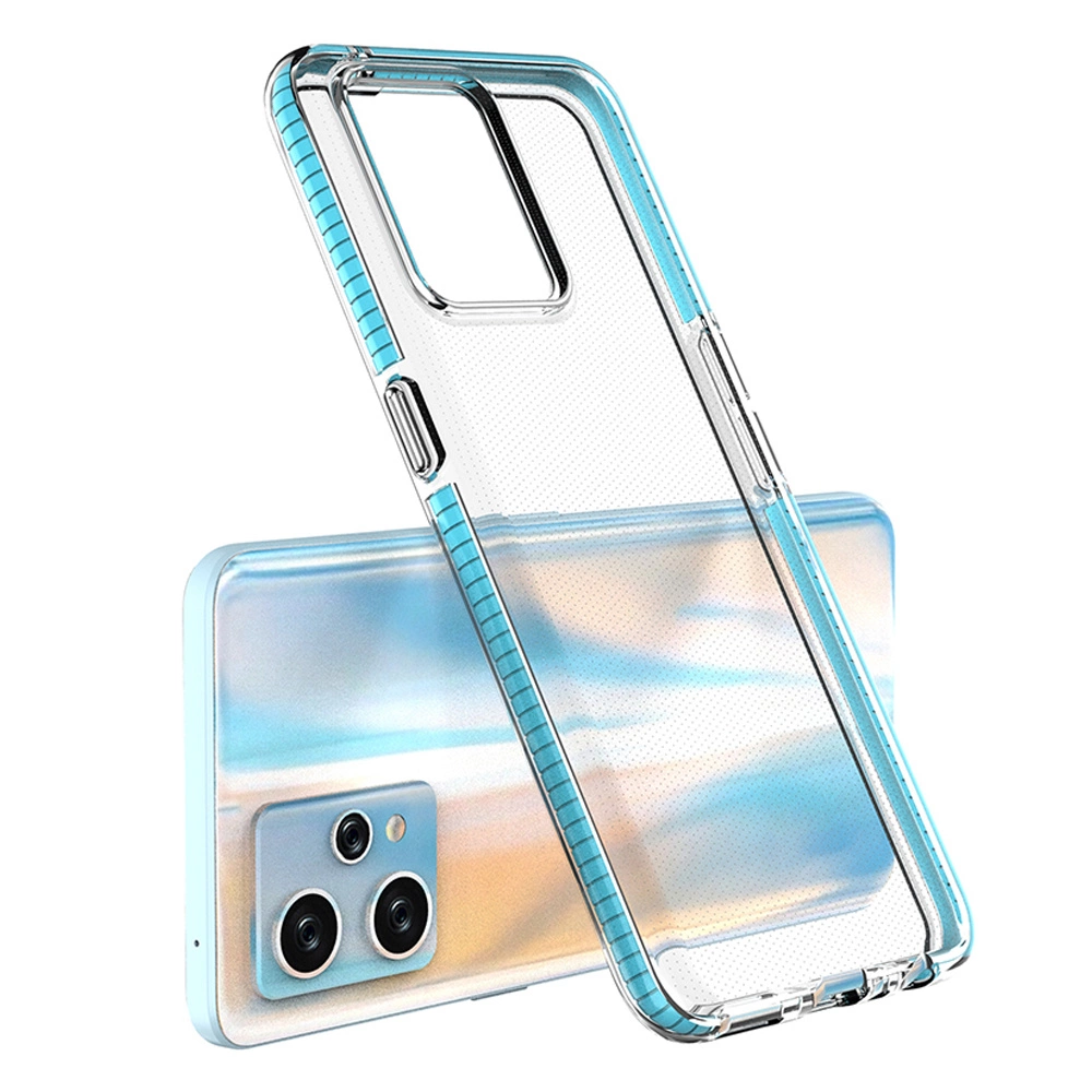 Spring Case for Realme 9 Pro+ / Realme 9 silicone cover with frame light pinkeng