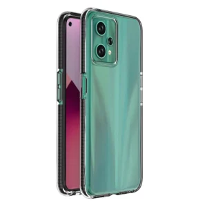 Spring Case case for Realme 9 Pro silicone cover with frame blackeng