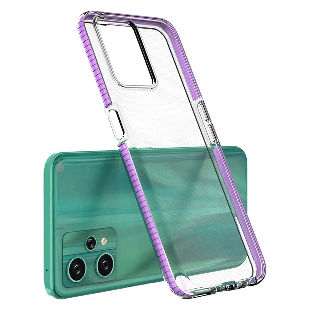 Spring Case for Realme 9 Pro silicone cover with frame light pinkeng