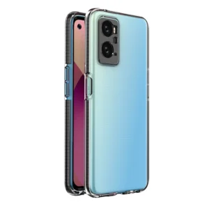 Spring Case Cover for Realme 9i, Oppo A36 / A76 / A96 silicone cover with frame blackeng