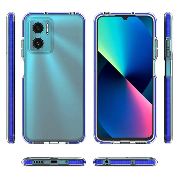 Spring Case Cover for Xiaomi Redmi Note 11E /Redmi 10 5G / Redmi 10 Prime+ 5G / Poco M4 5G Silicone Cover with Frame Light Pinkeng