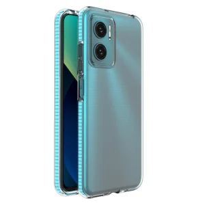 Spring Case Cover for Xiaomi Redmi Note 11E /Redmi 10 5G / Redmi 10 Prime+ 5G / Poco M4 5G Silicone Cover with Frame Light Blueeng