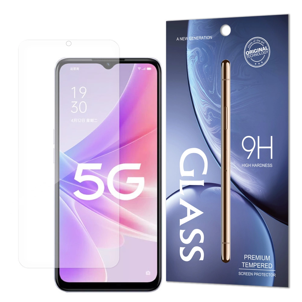 Tempered glass eco not branded OPPO A57 5G 2022/A77 5G 2022/A57 4G 2022/K10 5G/Realme V23 5G/Realme Narzo50eng