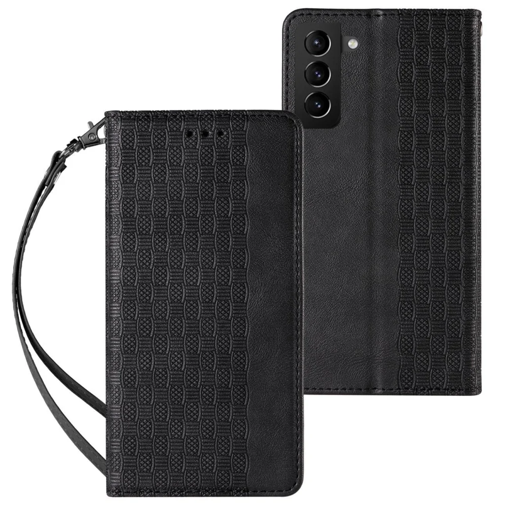 Magnet Strap Case for Samsung Galaxy A23 5G Flip Wallet Mini Lanyard Stand Blackeng