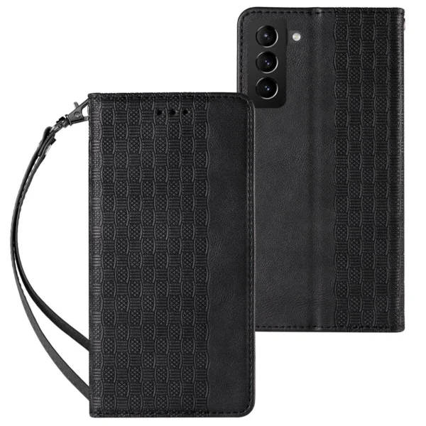 Magnet Strap Case for Samsung Galaxy A23 5G Flip Wallet Mini Lanyard Stand Blackeng