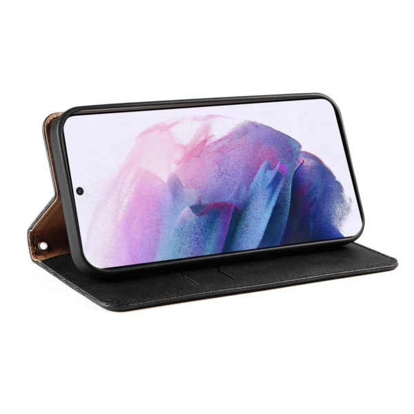 Magnet Strap Case for Samsung Galaxy A23 5G Flip Wallet Mini Lanyard Stand Blackeng