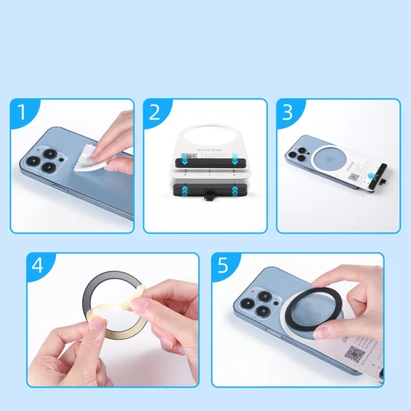 Joyroom metal magnetic ring for smartphone pink (JR-Mag-M3)eng