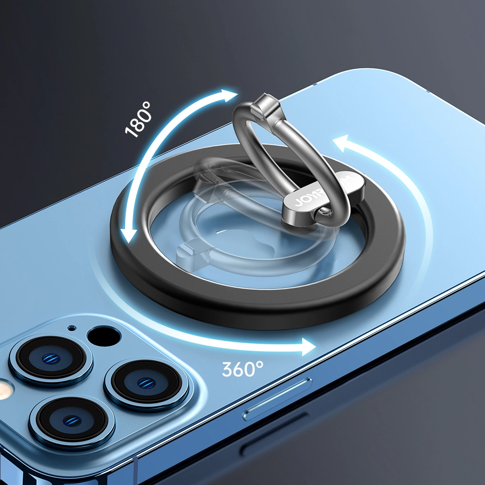 Joyroom kit multifunctional magnetic car holder ring phone support black (JR-ZS294)eng