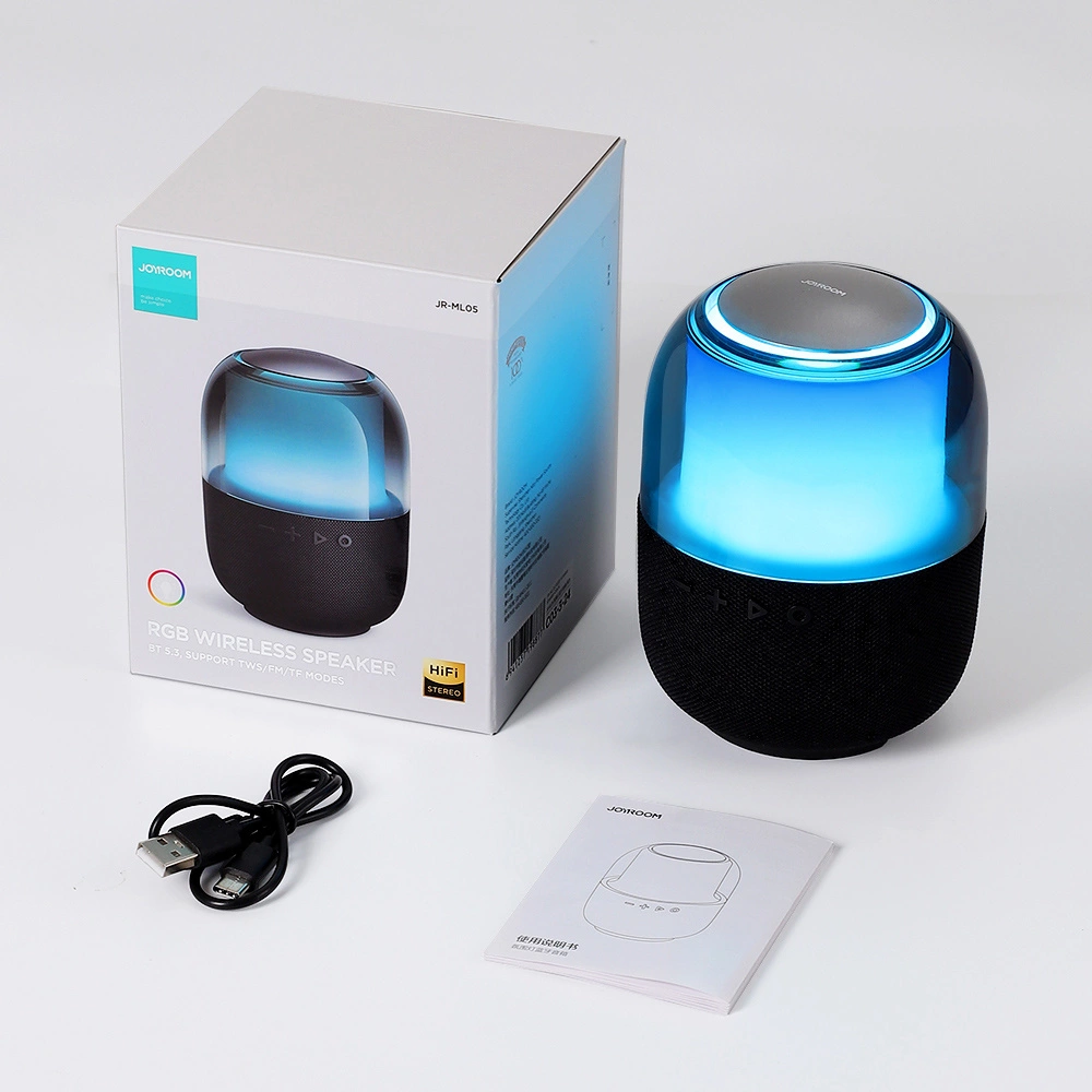 Joyroom wireless Bluetooth 5.3 RGB speaker black (JR-ML05)eng