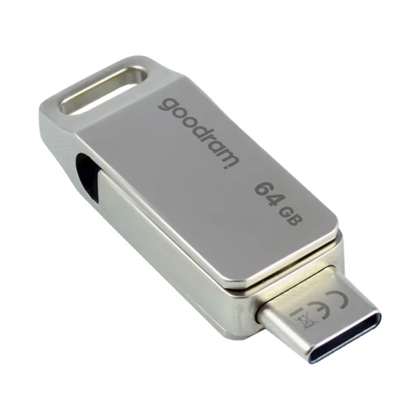 Flash Drive 64GB USB 3.2 Gen 1 USB / USB C OTG ODA3 Goodram - Silvereng