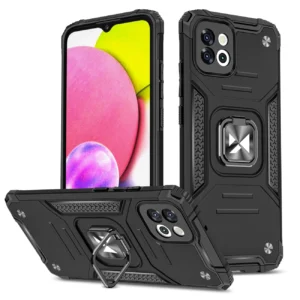 Wozinsky Ring Armor case for Samsung Galaxy A03 armored cover magnetic holder ring blackeng
