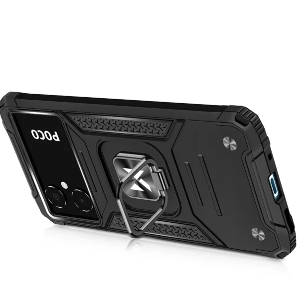 Wozinsky Ring Armor case for Samsung Galaxy A03 armored cover magnetic holder ring blackeng