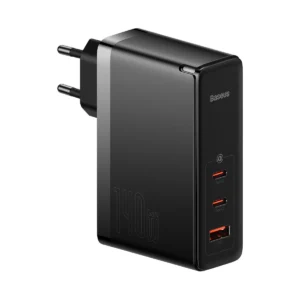 Baseus GaN5 Pro fast charger 2xUSB-C + USB 140W EU black (CCGP100201)eng