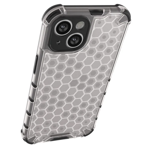 Honeycomb case for iPhone 14 Plus armored hybrid cover blackeng