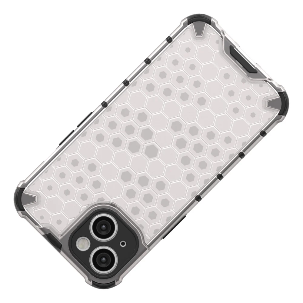 Honeycomb case for iPhone 14 Plus armored hybrid cover blackeng