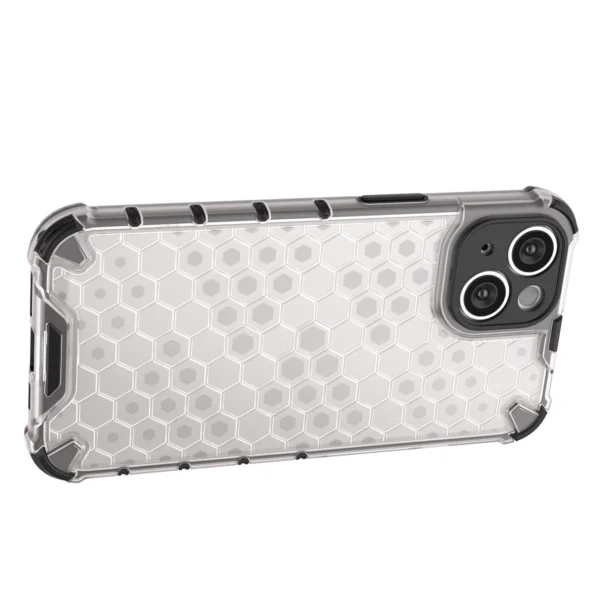Honeycomb case for iPhone 14 Plus armored hybrid cover blackeng