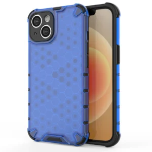 Honeycomb case for iPhone 14 Plus armored hybrid cover blueeng