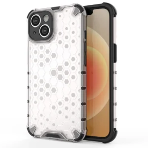 Honeycomb case for iPhone 14 Plus armored hybrid cover transparenteng