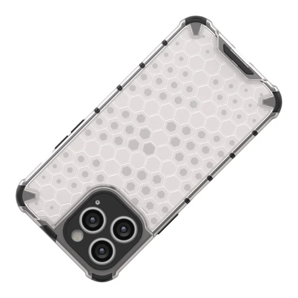 Honeycomb case for iPhone 14 Pro Max armored hybrid cover blackeng