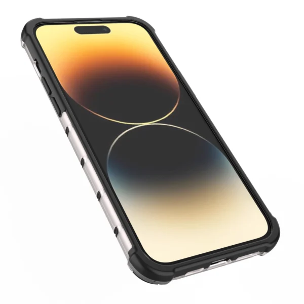 Honeycomb case for iPhone 14 Pro Max armored hybrid cover transparenteng