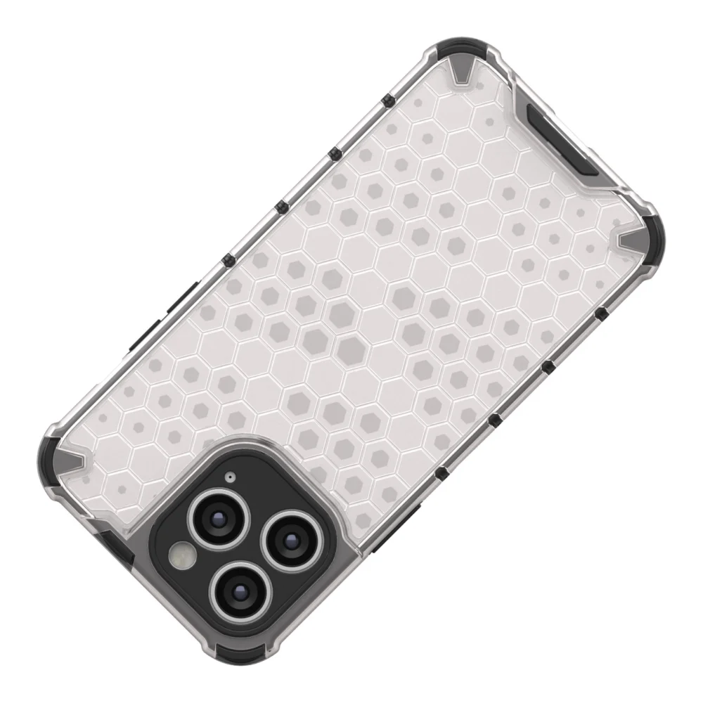 Honeycomb case for iPhone 14 Pro Max armored hybrid cover transparenteng