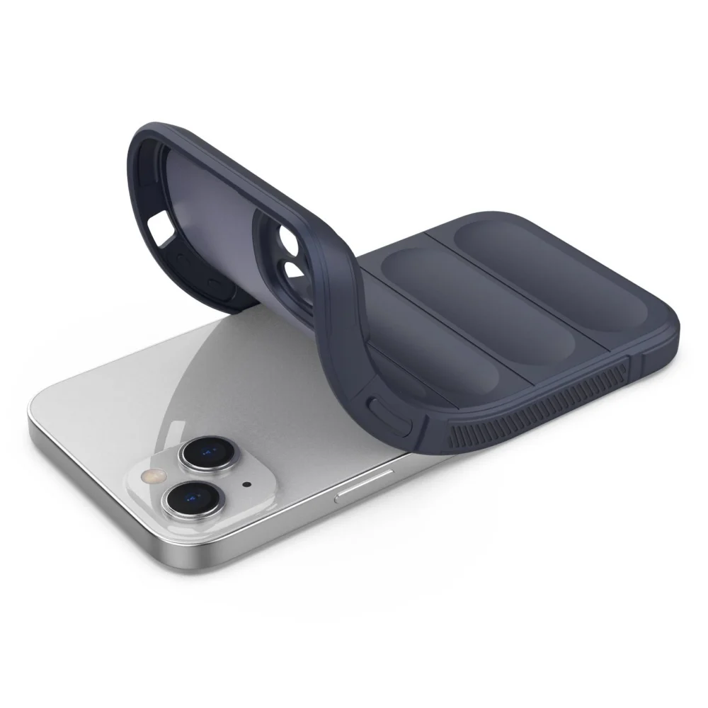 Magic Shield Case case for iPhone 14 Plus flexible armored dark blue covereng